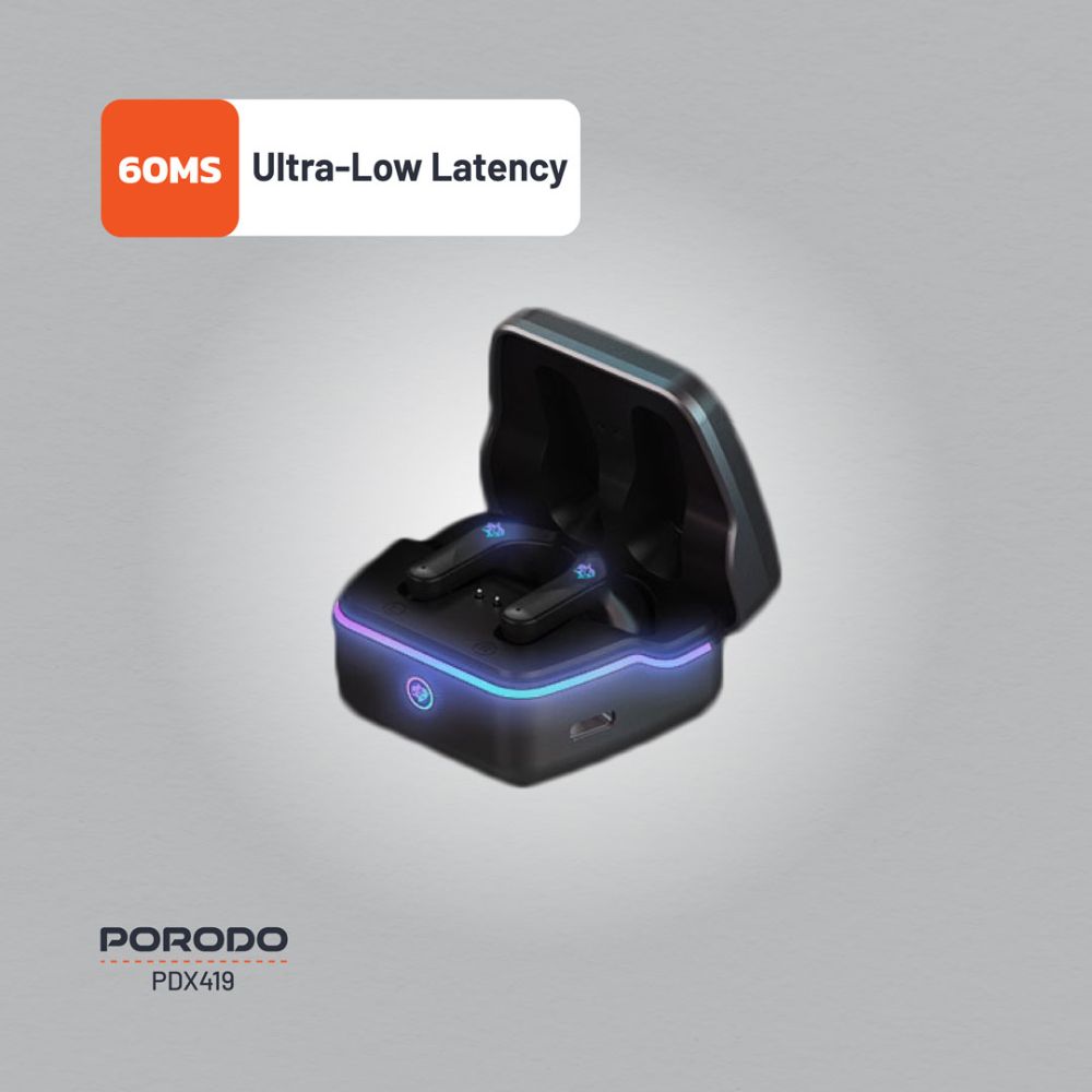 Porodo Gaming Ultra Low-Latency Gaming Earbuds