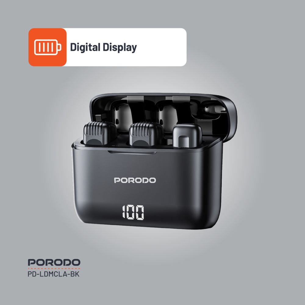 Porodo Lavalier Double Microphone