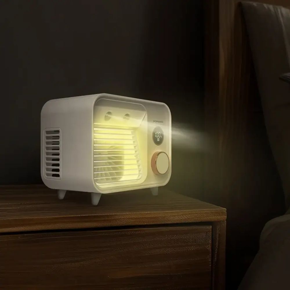 Porodo Lifestyle Mini Mist Fan Desktop Air Cooler – White