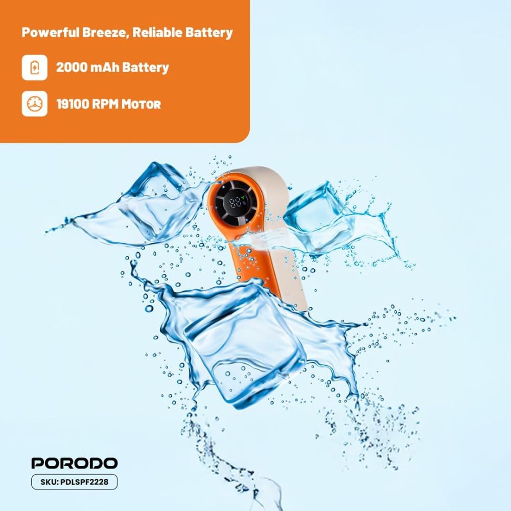 Porodo Lifestyle Pocket Size Handheld Fan 5W