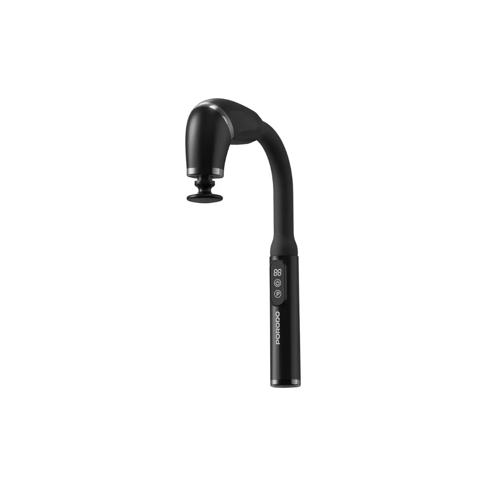 Porodo Lifestyle U-Shaped Handle 4-Head Deep Massager – Black