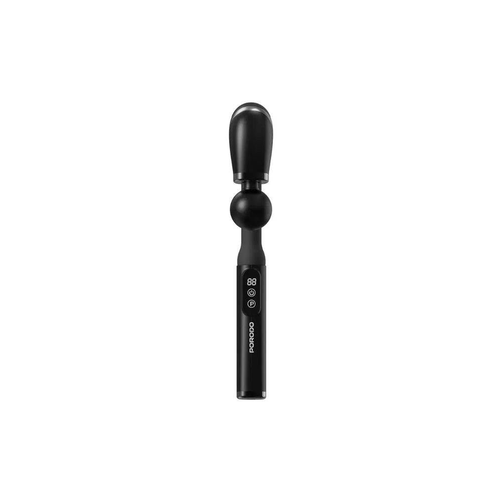 Porodo Lifestyle U-Shaped Handle 4-Head Deep Massager – Black
