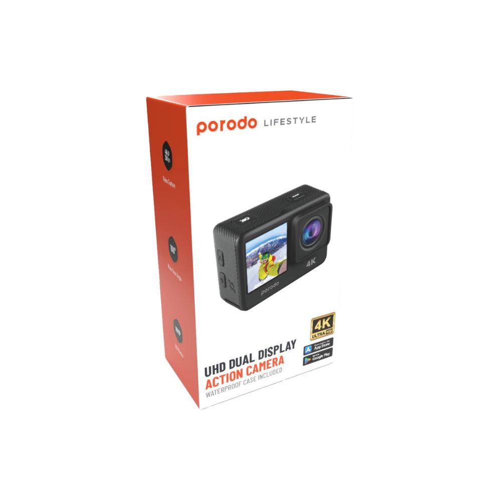 Porodo Lifestyle Waterproof 4K Action Camera