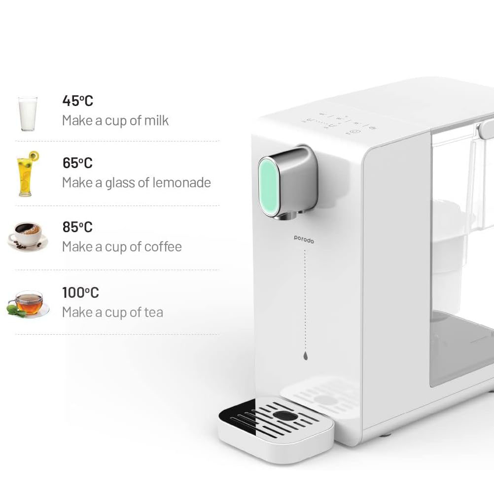 Porodo Lifestyle Instant Hot Water Dispenser With Automatic Ambient Lighting