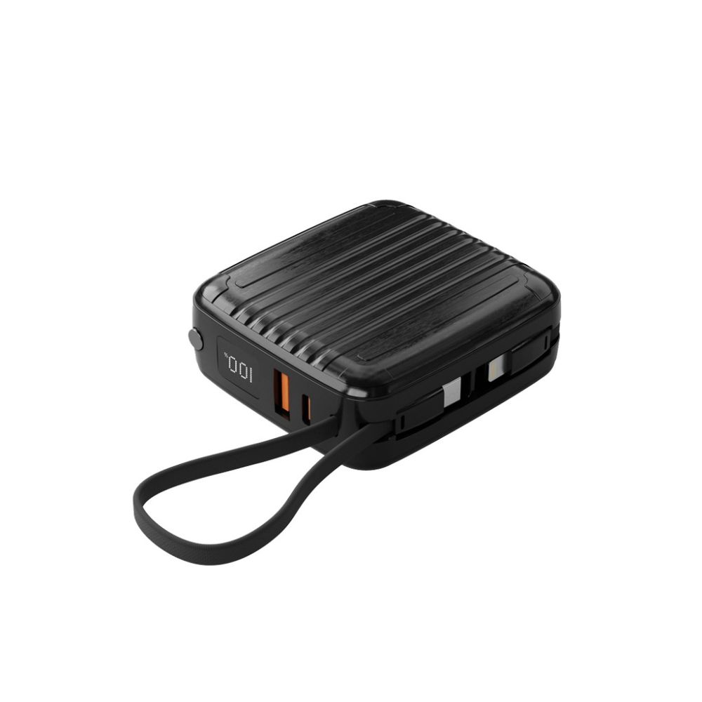 Porodo Magsafe Power Bank 10000mAh PD 20W Wireless 15W with Built-In Type-C &amp; Lightning Cable