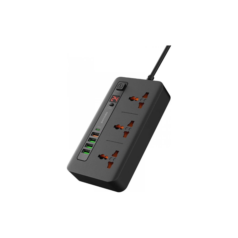 Porodo Multi-Port Power HUB 4 USB-A/USB-C Ultimate Home & Office Kit 2M
