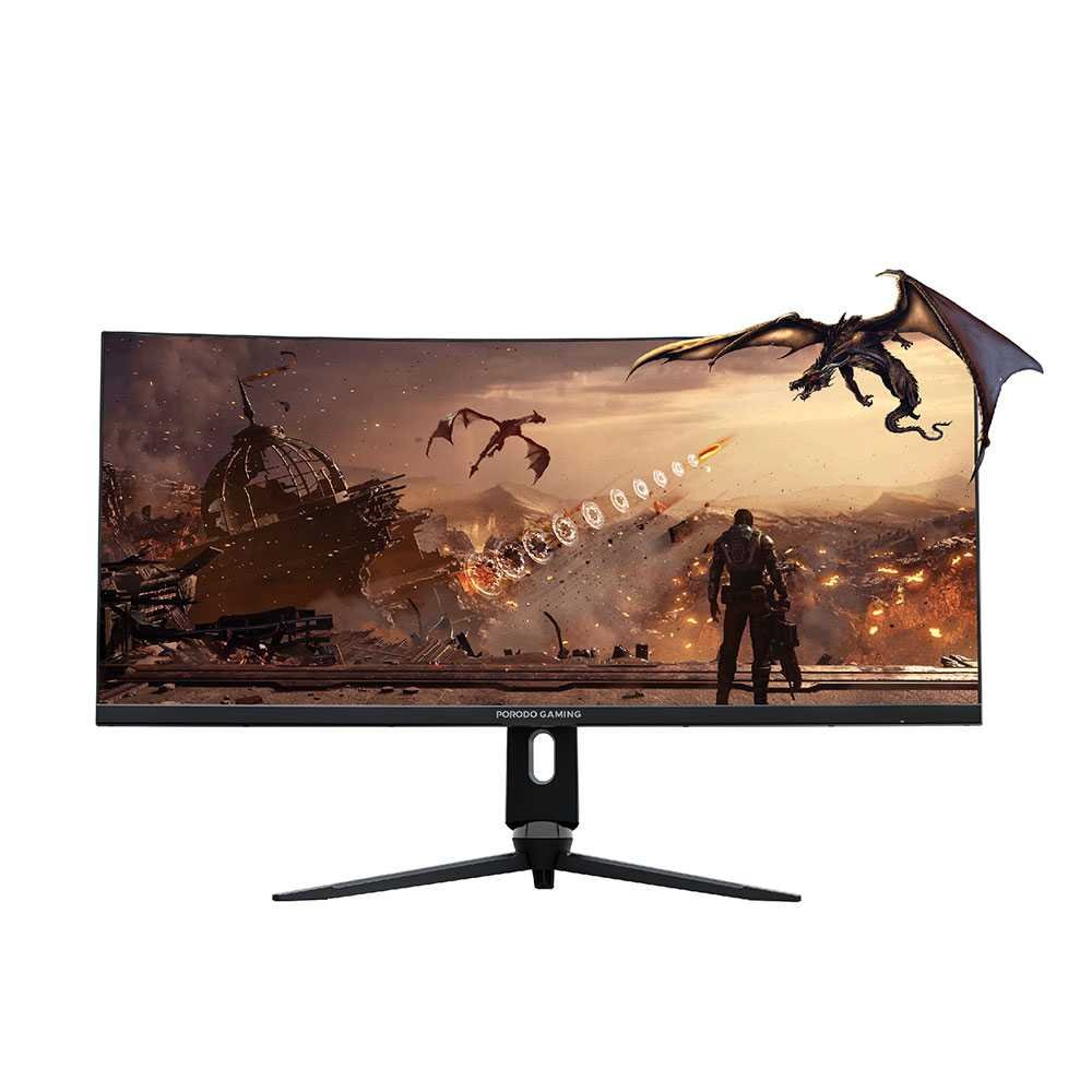 Porodo PDX524-BK Gaming Ultra Wide-Curved Monitor 34 Inch.