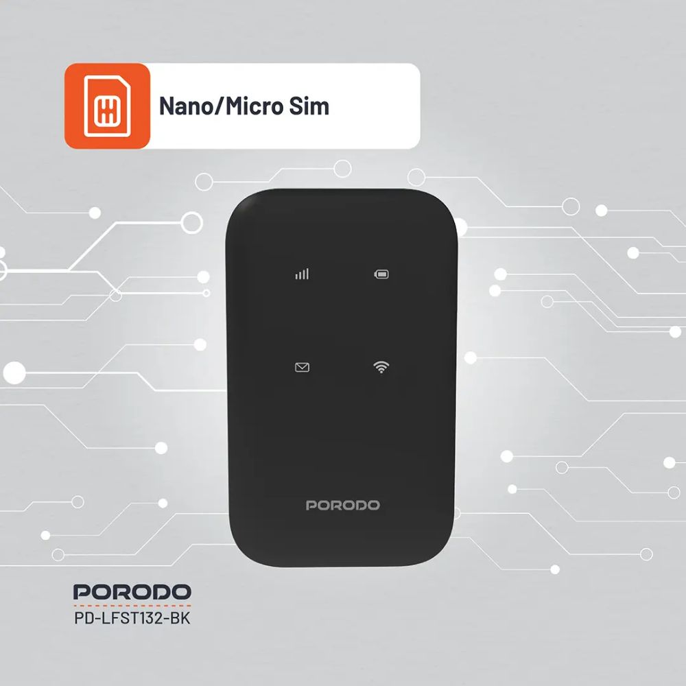 Porodo Pocket Router 4G LTE WiFi 6