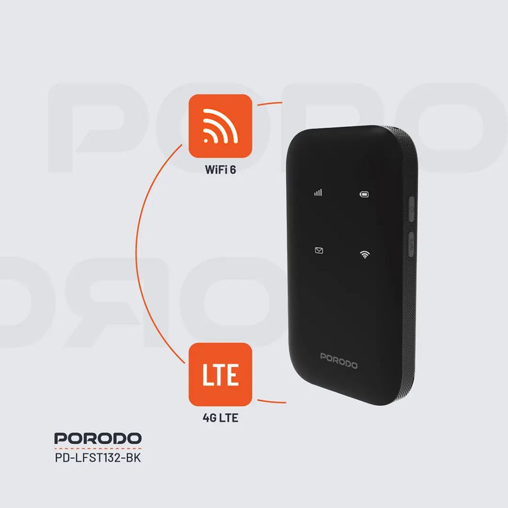 Porodo Pocket Router 4G LTE WiFi 6