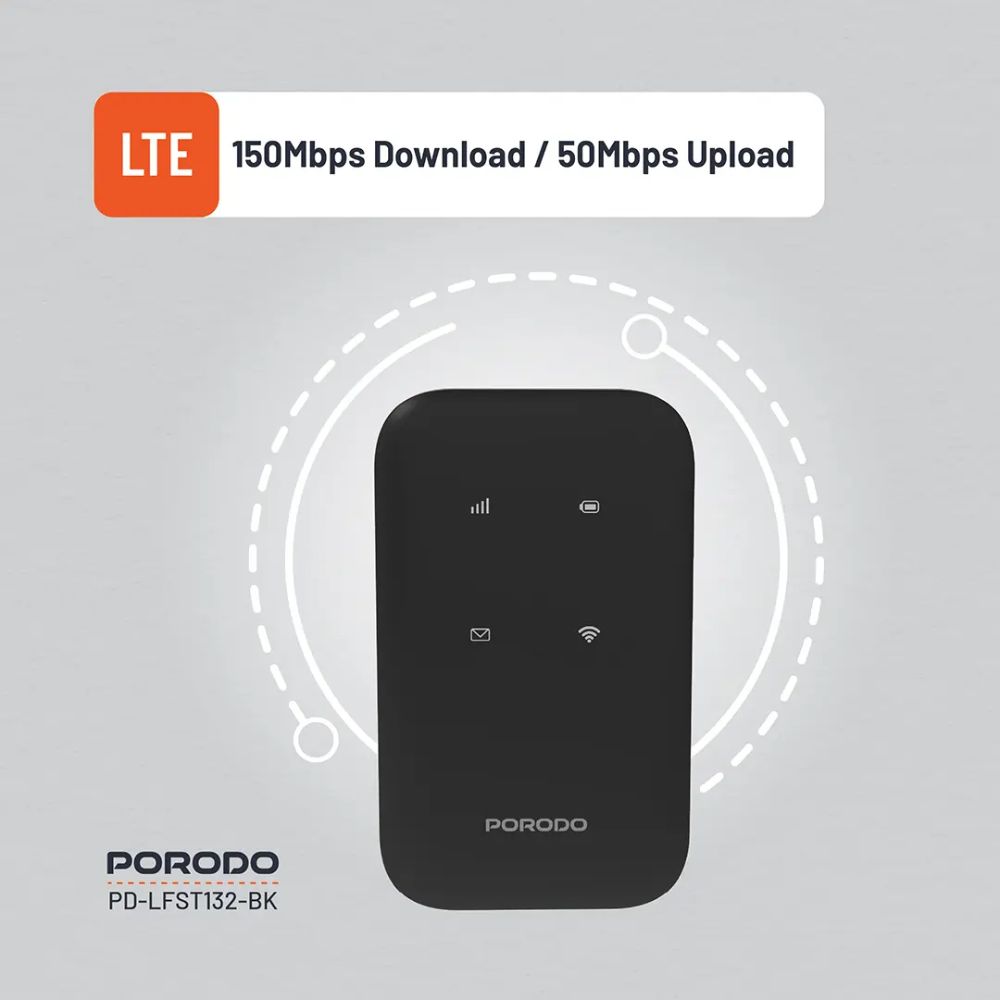 Porodo Pocket Router 4G LTE WiFi 6