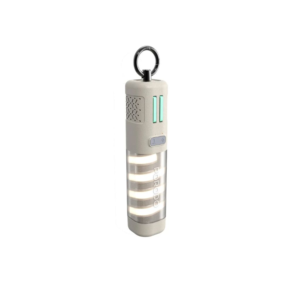 Porodo PowerBeam 5000mAh Power Bank with Built-In Flashlight – Khaki