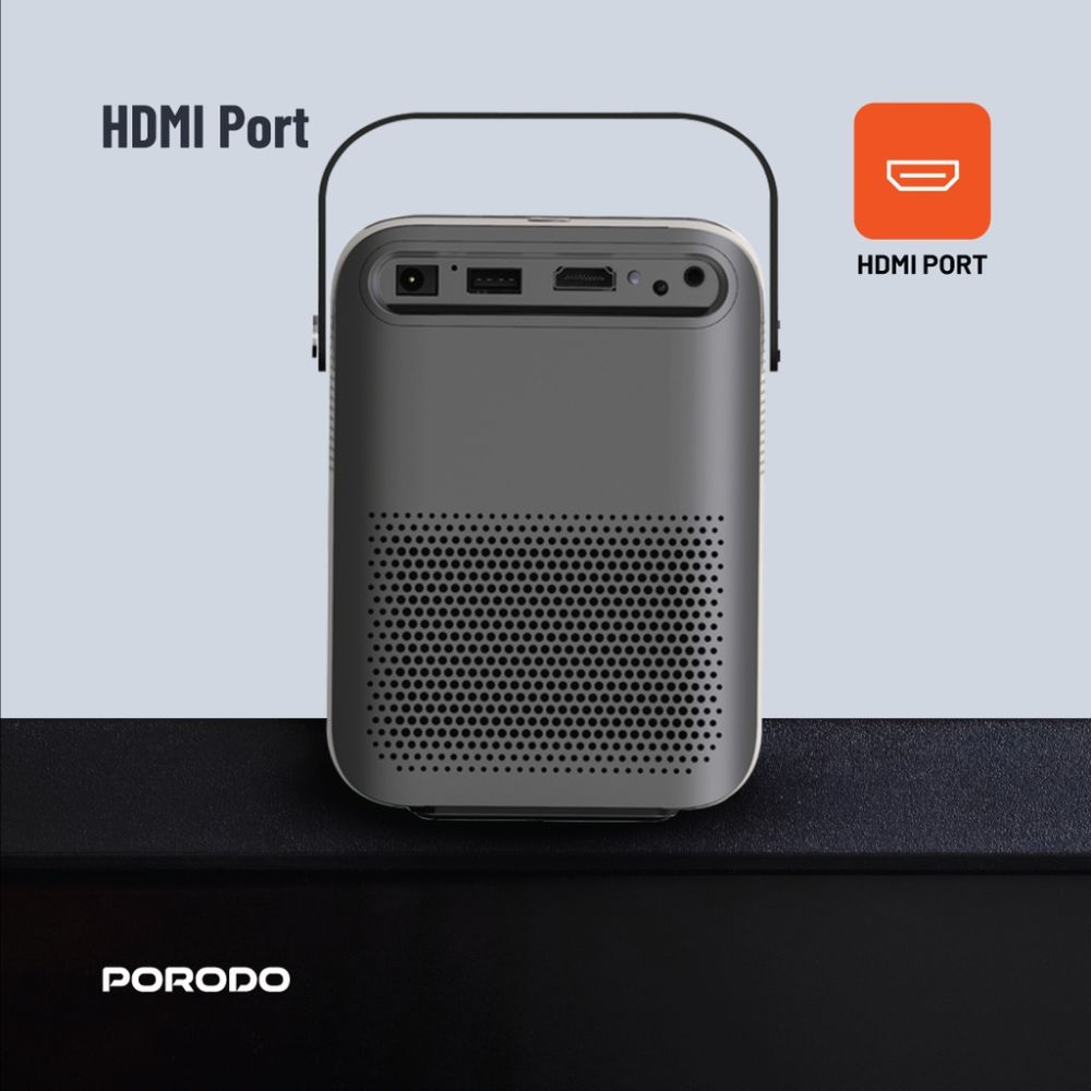PORODO Full HD Portable Projector 2600mAh