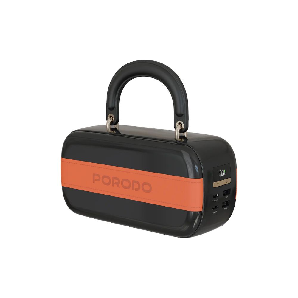 Porodo Sway 60000mAh Power Bank with Built-In LED Lighting – Black