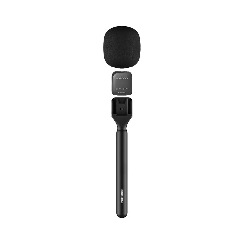 Porodo Two-Device Connect Handheld Lavalier Microphone