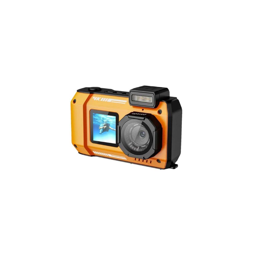 Porodo Waterproof Digital Camera Dual Screen &amp; 18x Zoom