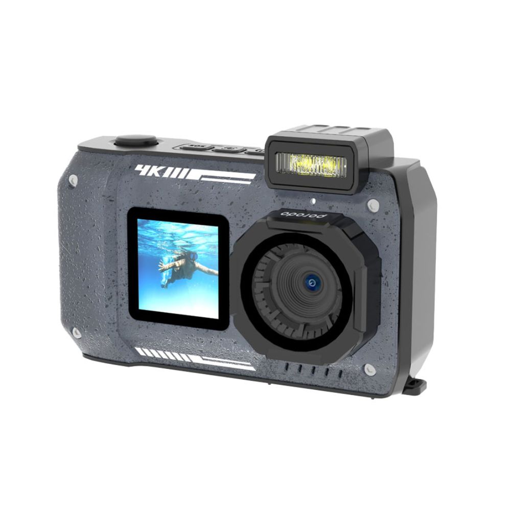 Porodo Waterproof Digital Camera Dual Screen &amp; 18x Zoom