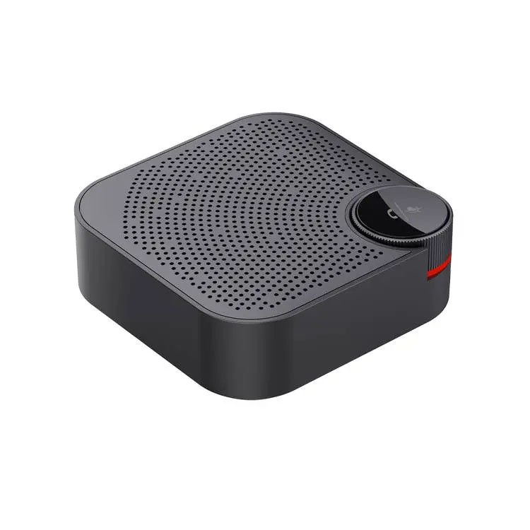 Porodo Wireless Conference Speaker Omni-Directional Audio Pickup – Black