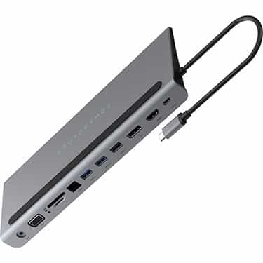 Powerology 11in1 Multi-Display USB-C Hub &amp; Laptop Stand – Grey