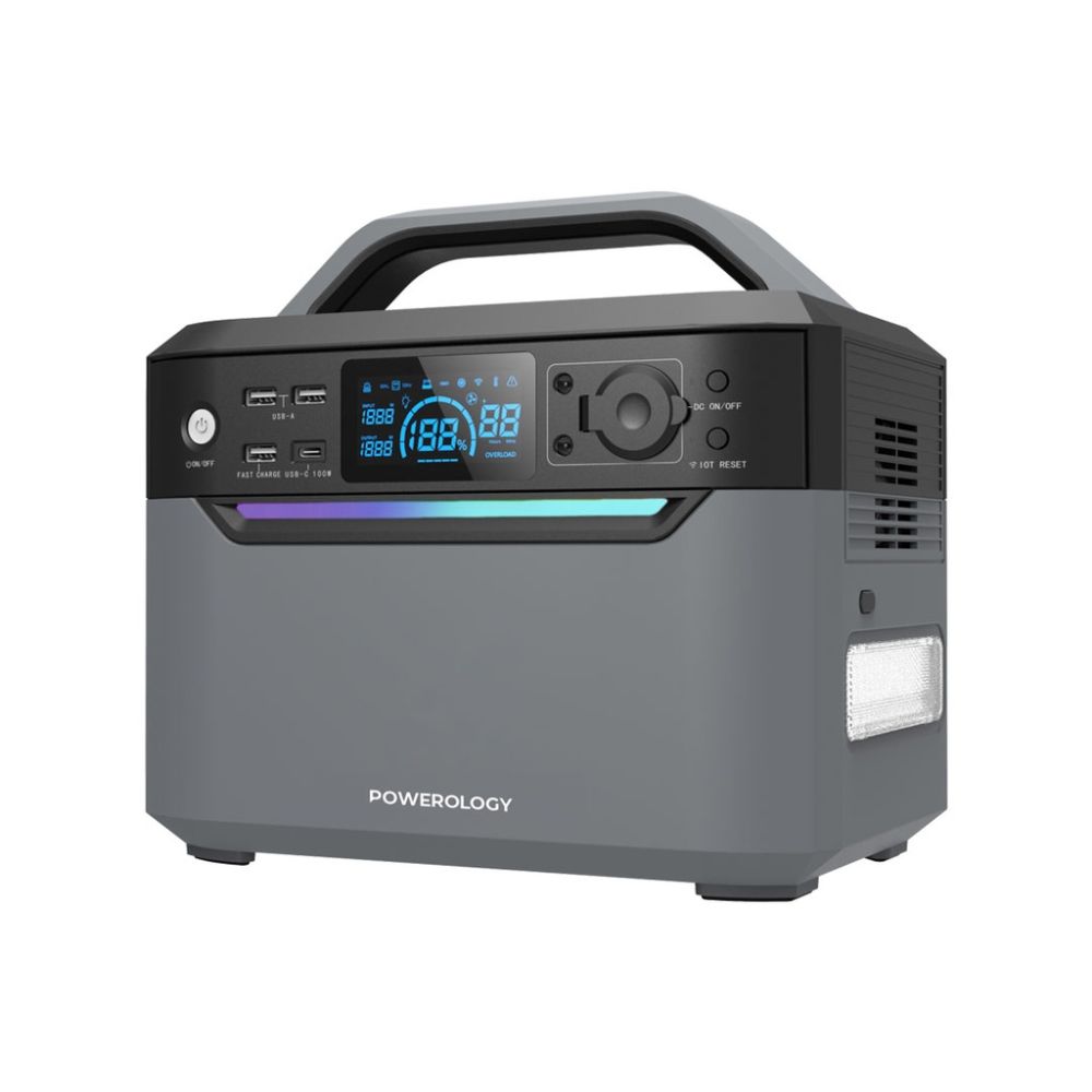 Powerology 120000mAh Portable Power Generator Fast Charging 384Wh 600W