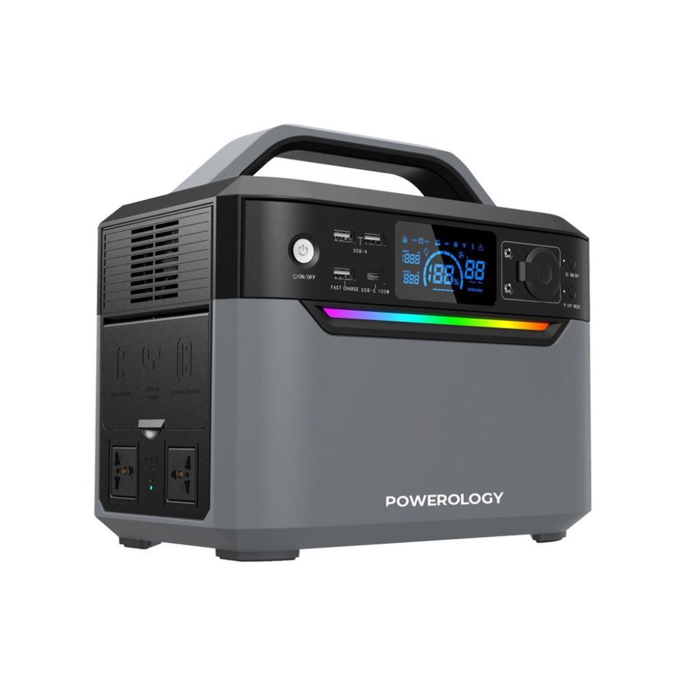 Powerology 120000mAh Portable Power Generator Fast Charging 384Wh 600W