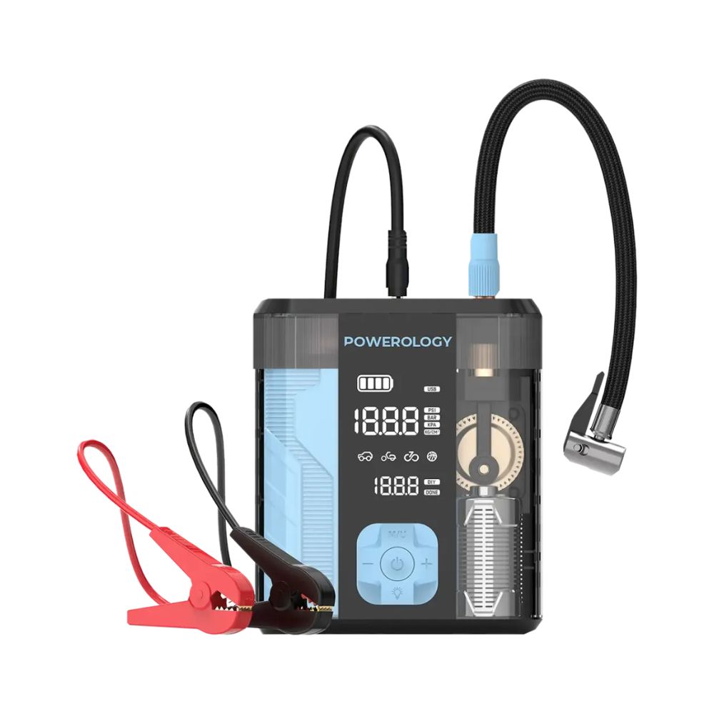 Powerology 3-In-1 Jump Starter &amp; Tire Inflator