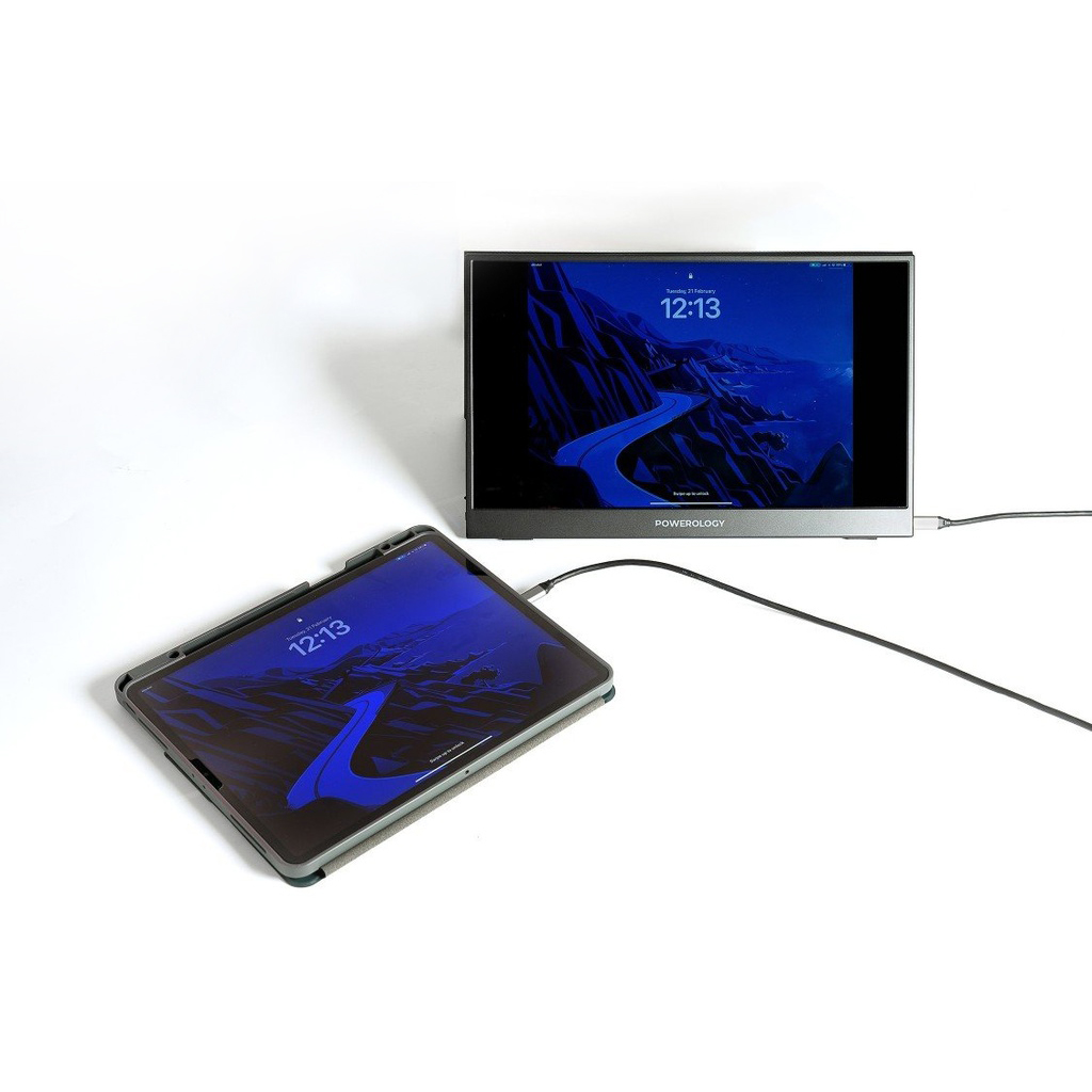 Powerology 15.6 Inch Portable Monitor Ultra-Slim Full HD