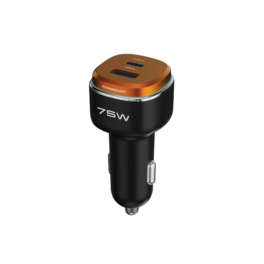 Powerology Nirvano 5-In-1 Power Travel Kit – Black/Orange