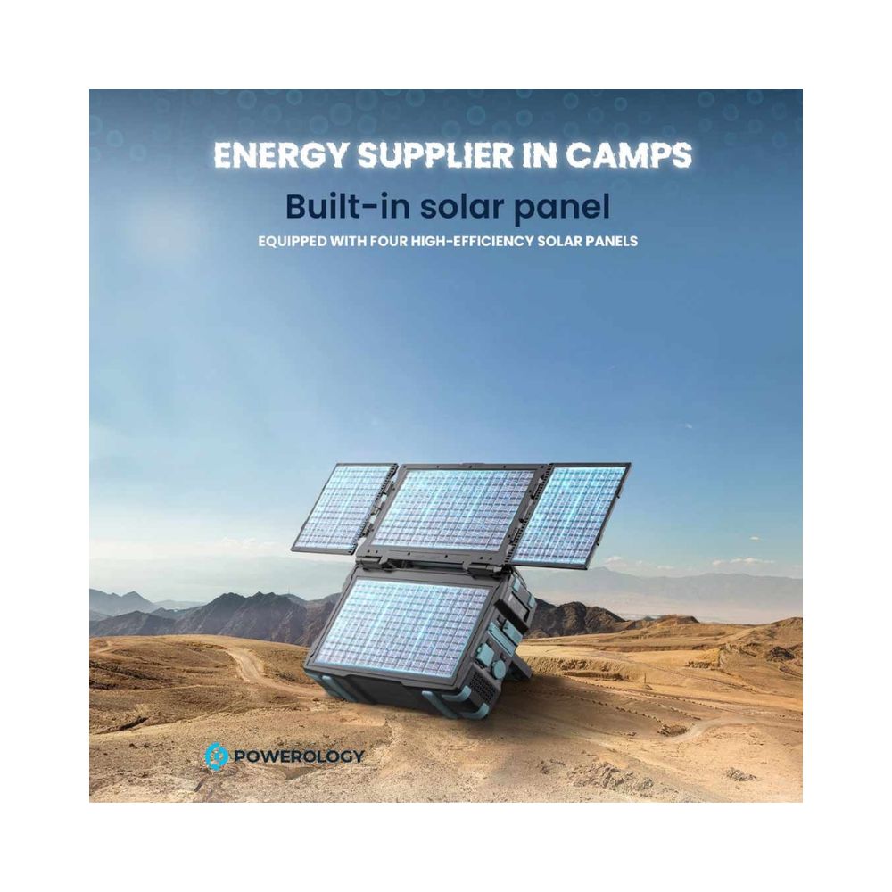 Powerology Portable Solar Power Generator 284Wh 300W QC