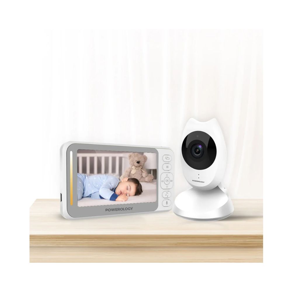 Powerology Smart Cam Baby Monitor Two-Way Audio & Smart Sensors