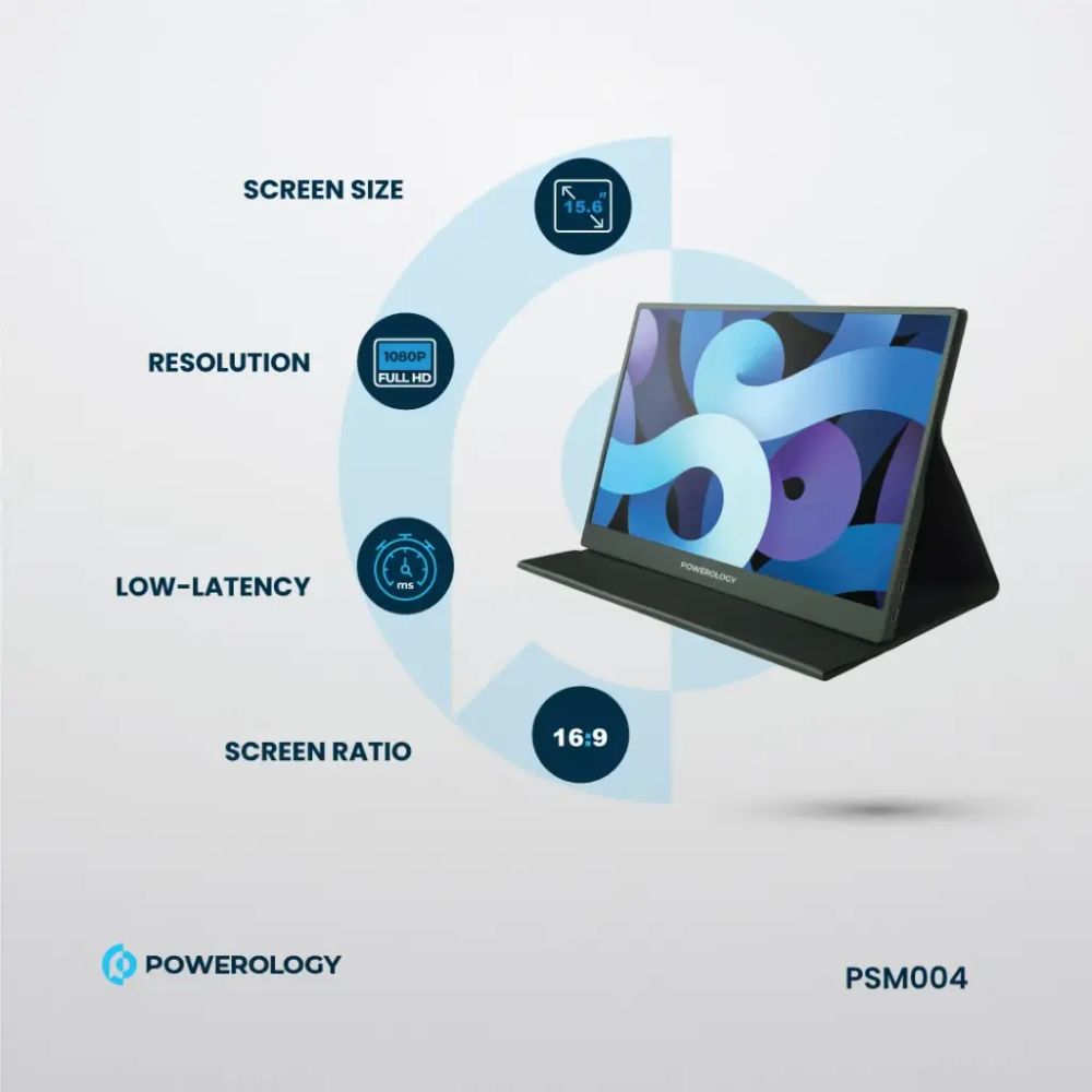 Powerology Ultra-Slim Portable Monitor 144Hz – 15.6″