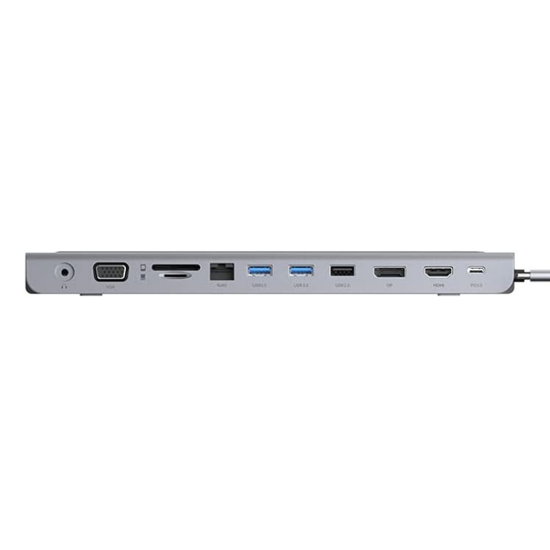 Powerology USB-C Hub 11 in 1 Multi-Port Adapter