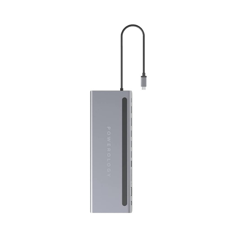 Powerology USB-C Hub 11 in 1 Multi-Port Adapter