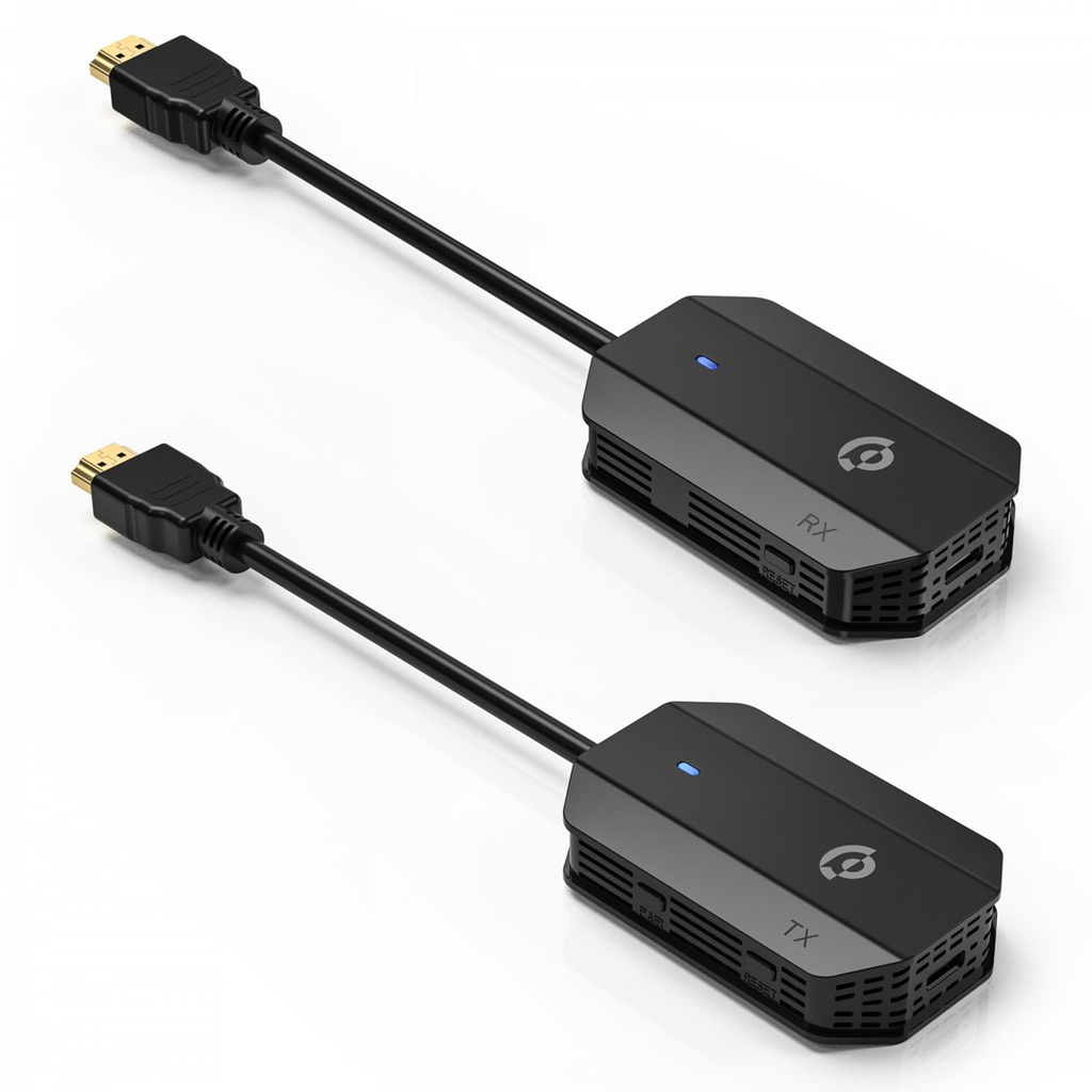 Powerology Wireless HDMI Mirroring Adaptor Pair with USB-C Cable Full HD 1080P – Black
