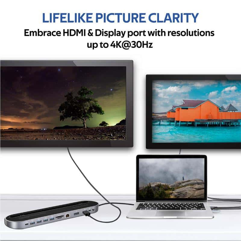 Promate High Speed All-in-1 Multiport USB-C Docking Station