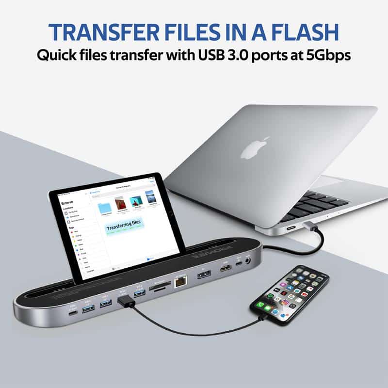 Promate High Speed All-in-1 Multiport USB-C Docking Station