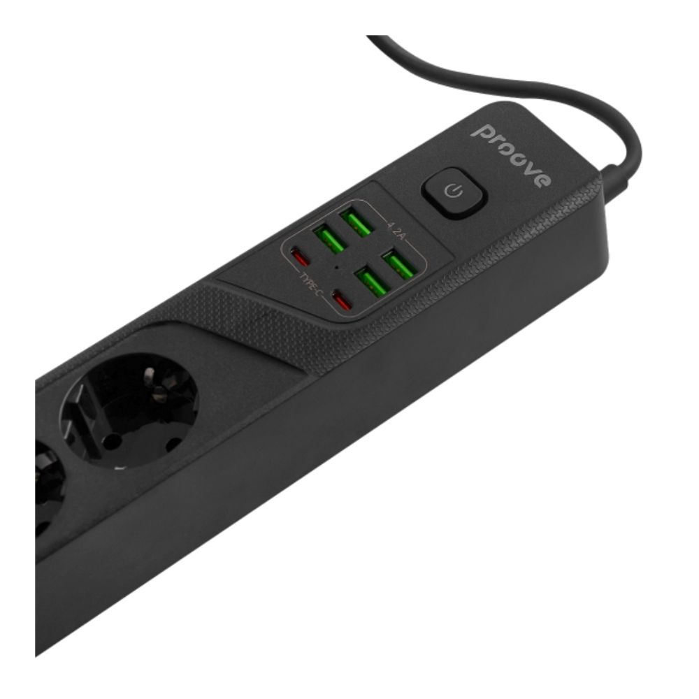 Proove Power Strip P-04 (4 sockets 4 USB 2 Type-C) 2М