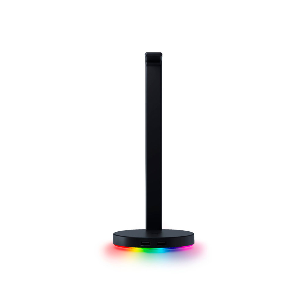 Razer-Base Station V2 Chroma USB Hub Headset Stand with USB 3.1 Hub and 7.1 Surround Sound powered by Chroma™ RGB – Black