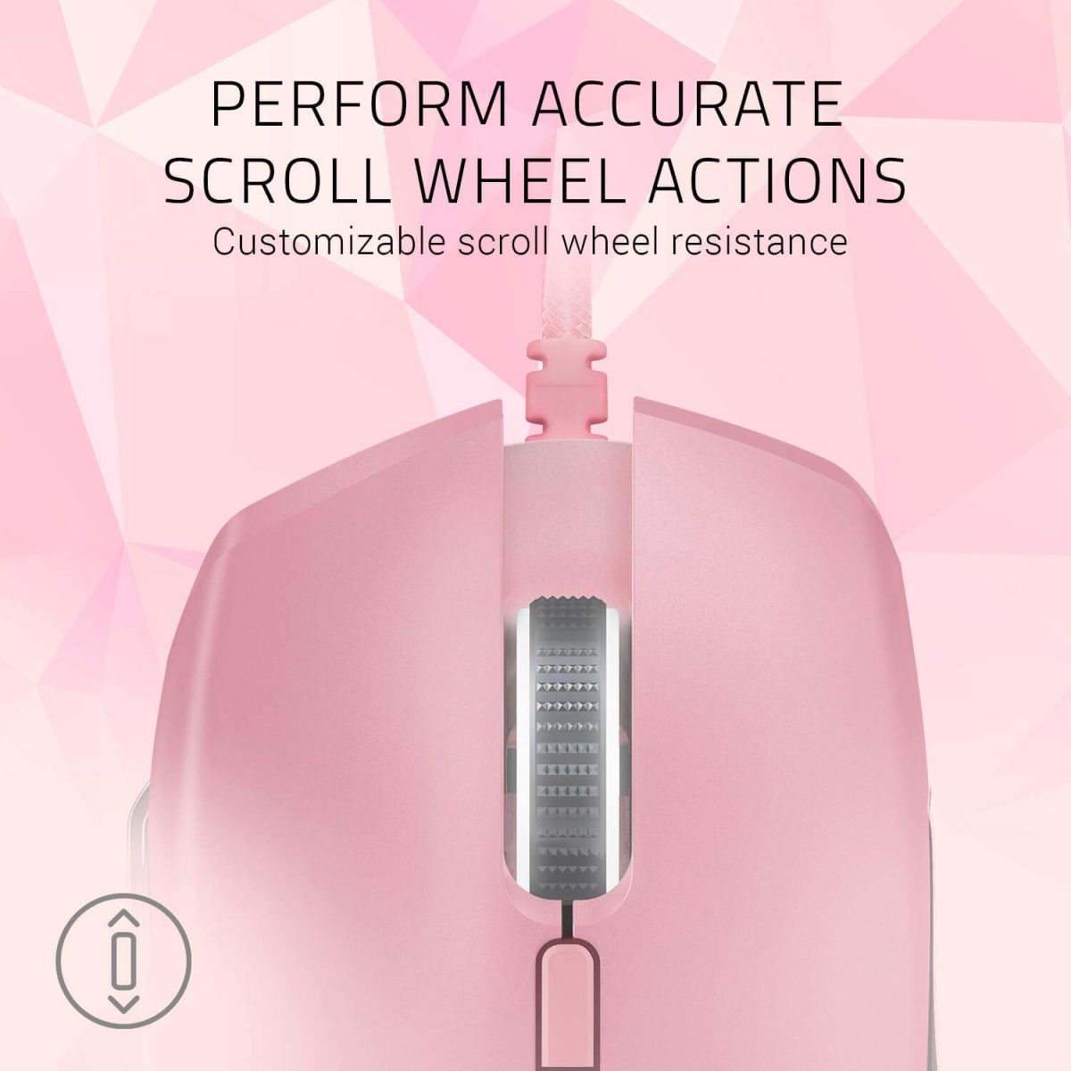Razer Basilisk Gaming Mouse – Quartz Pink