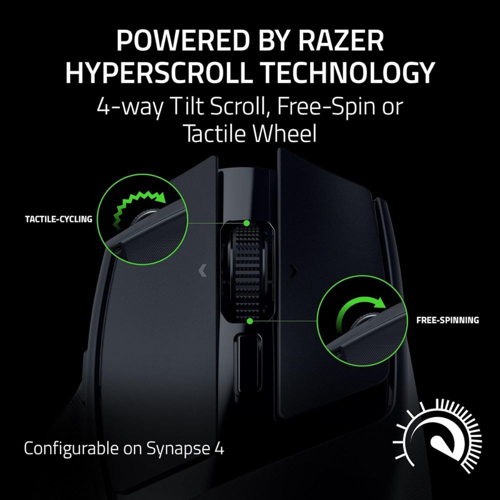 Razer Basilisk Mobile Wireless Gaming Mouse – Black (RZ01-04310100-R3G1)