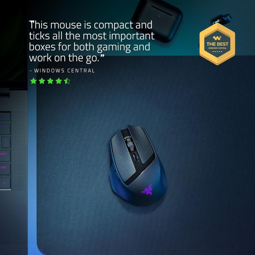 Razer Basilisk Mobile Wireless Gaming Mouse – Black (RZ01-04310100-R3G1)
