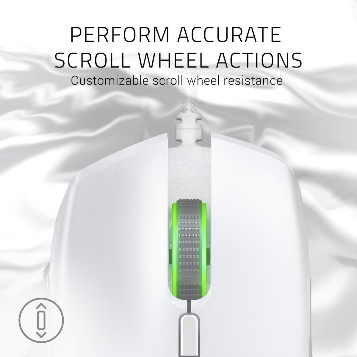 Razer Basilisk Gaming Mouse – Mercury White