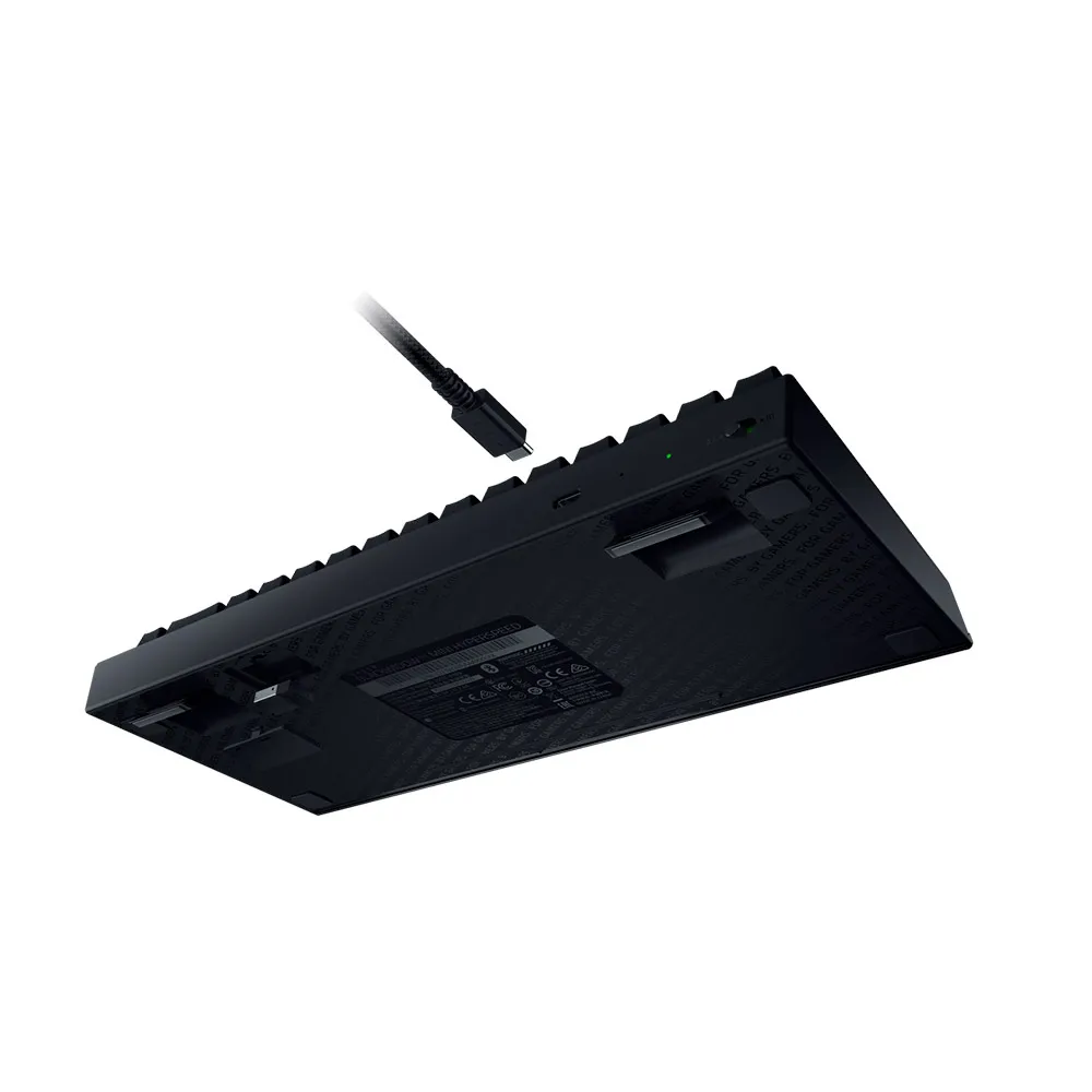 Razer-BlackWidow V3 Mini Hyperspeed Phantom Edition 65% Wireless Mechanical Yellow Linear Switch Gaming Keyboard – Black
