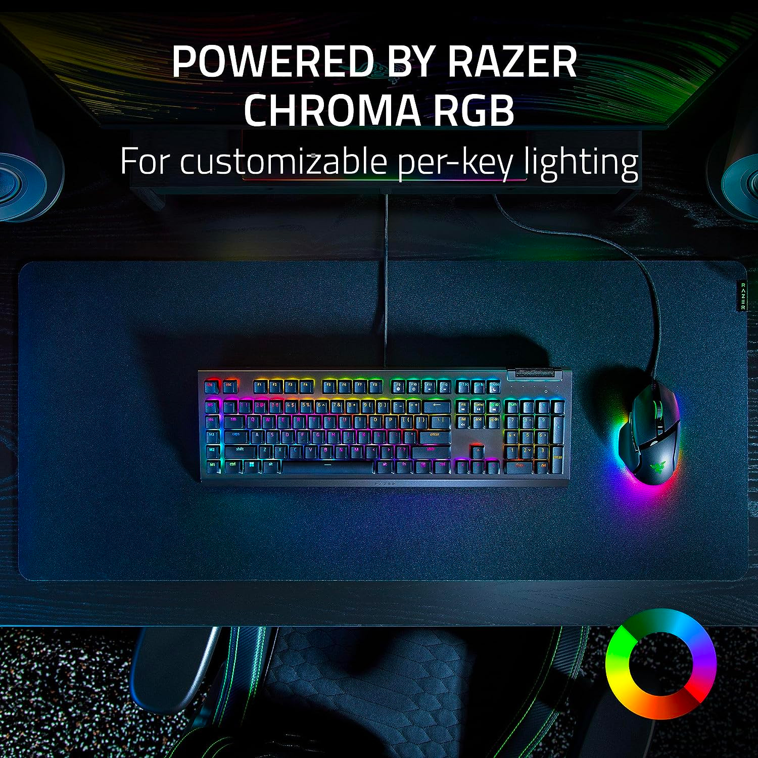 Razer BlackWidow V4 X – Mechanical Gaming Keyboard: Green Switches Tactile & Clicky
