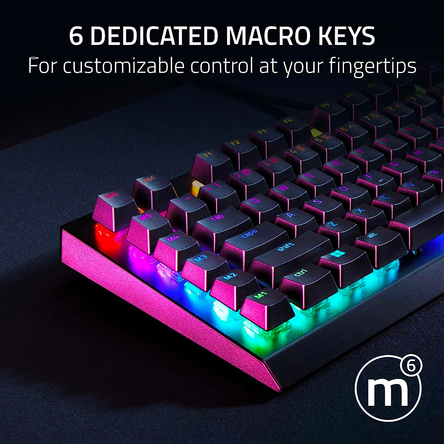 Razer BlackWidow V4 X – Mechanical Gaming Keyboard: Green Switches Tactile & Clicky