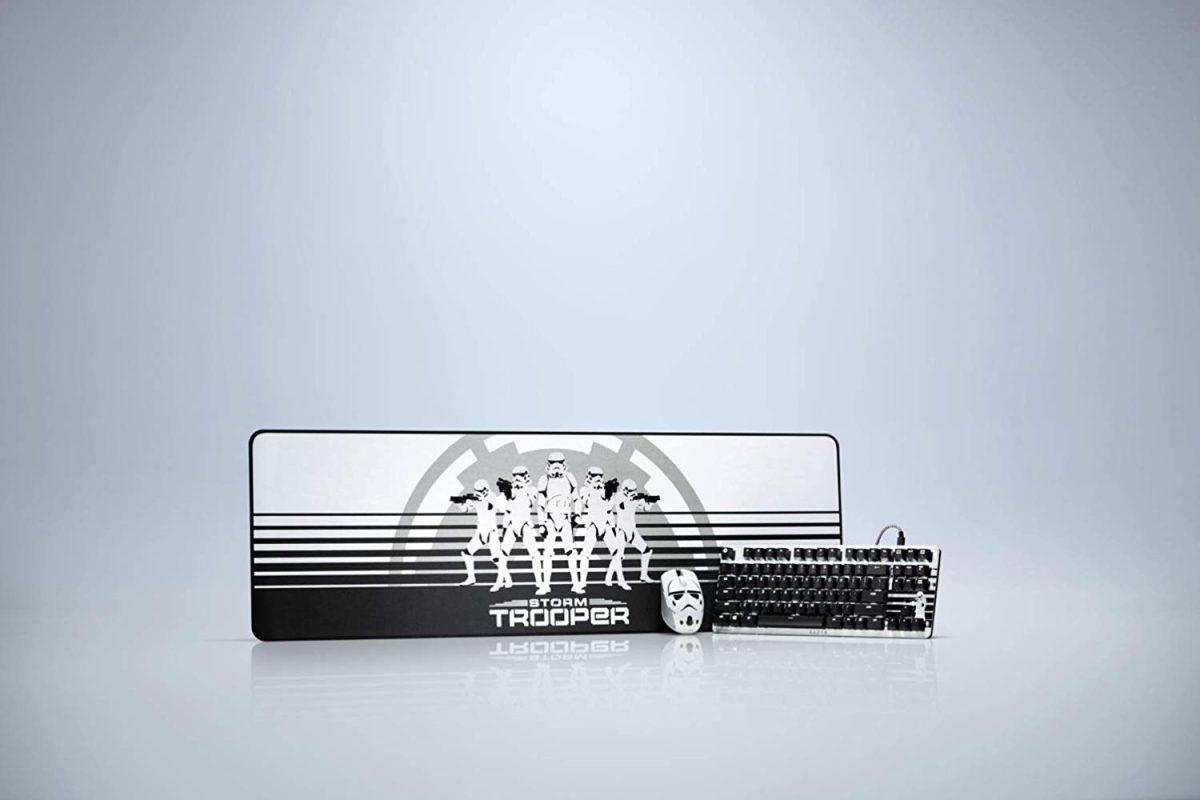 Razer Goliathus Speed (Extended) Gaming Mousepad – [Stormtrooper Limited Edition]: Smooth Gaming Mat – Anti-Slip Rubber Base – Portable Cloth Design – Anti-Fraying Stitched Frame