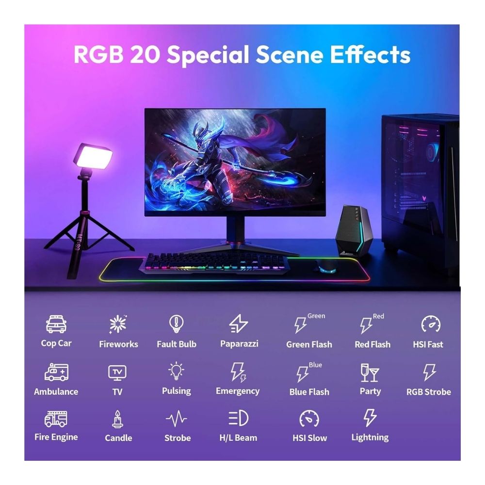 ULANZI LM-P40 RGB LED Video Light