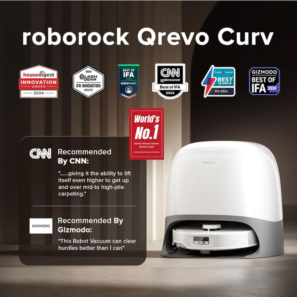 Roborock Qrevo Curv Robot Vacuum and Mop