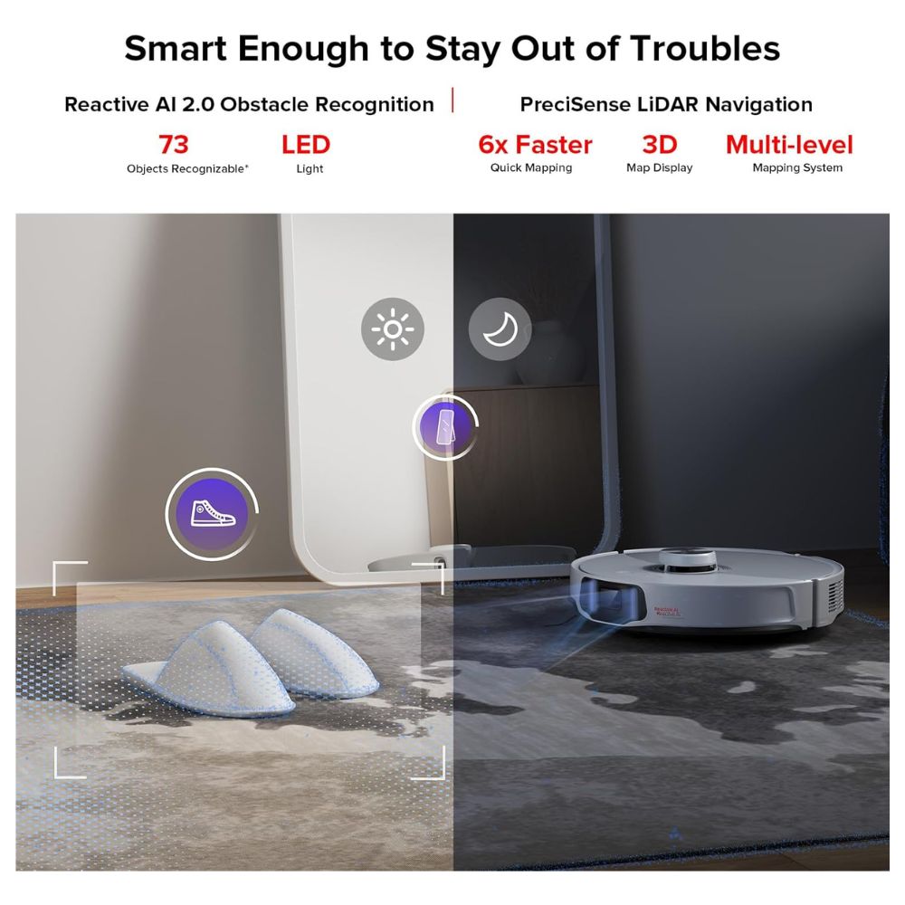 roborock S8 MaxV Ultra with Refill and Drainage System Robot Vacuum and Mop (Auto Version)
