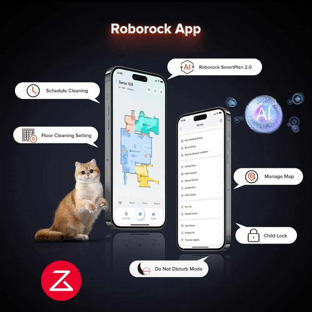 Roborock Saros 10R Robot Vacuum and Mop