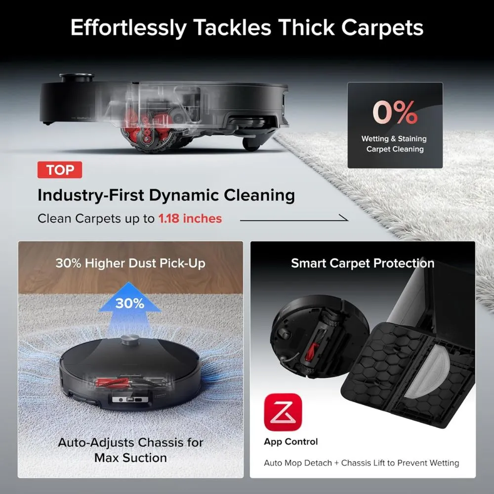 Roborock Saros 20 Sonic Robot Vacuum and Mop
